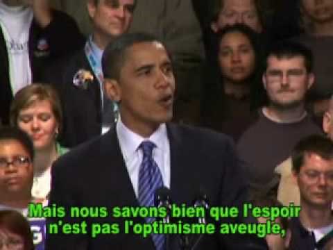 Obama: "Ça a été le moment" (sous-titres FRANÇAIS · French)