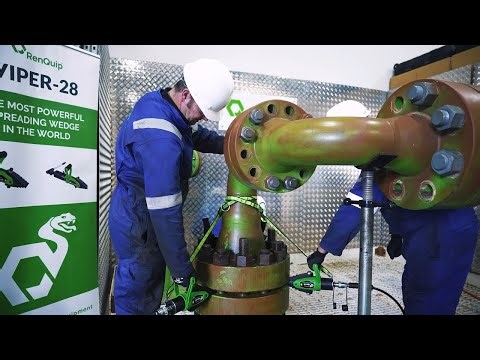 Viper 28M Hydraulic Flange Spreader Demonstration