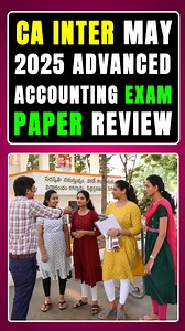 11 reactions | CA Inter May 2025 Advanced Accounting Exam Paper Review | MASTERMINDS For CA | Facebook