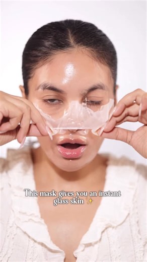 Anjani Bhoj on Instagram: "#notsponsored . I’m super proud of Indian brands who are acing the skincare & makeup game lately 🇮🇳✨ This Indian brand glass skin mask is honestly giving major glow-goals ✨🫧 I’ve used it 2-3 times already and the glow it leaves is unreal — like literal glass skin that stays for hours 😍💧 It’s affordable, easy to use & totally worth adding to your self-care shelf!!! Comment “Glass” if you want the link 🌸🤓 . . . . . 