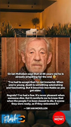 Ian McKellen's Chilling Words at 86: 'I'm Not Immortal' – Gandalf Faces the End#fadas