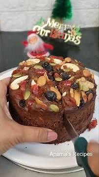 Chrismas cake No Maida No Sugar healthy Plum cake recipe #cake #plumcake