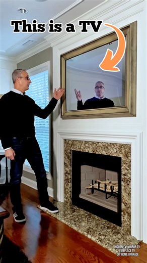 This Mirror Is Actually a TV #hiddentv #mirrortv #homeimprovement
