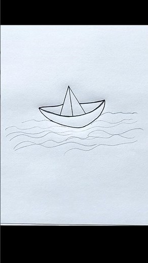 Easy Way to Draw a Boat | Simple Method to Draw a Boat | #shorts #viral #boat #trending #ytshorts