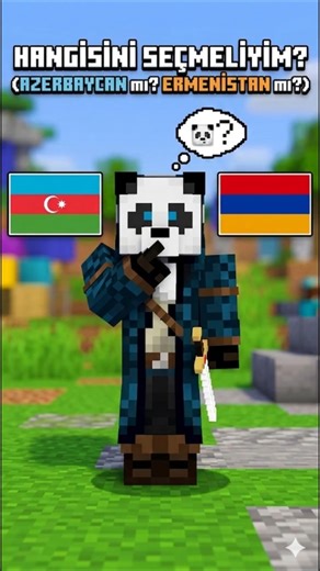 Azerbaycan mı yoksa Ermenistan mı?? #minecraft #shorts