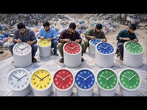 Most Amazing Process of Making Wall Clocks | Factory Mass Production