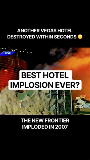 First Time Vegas Destroyed a Hotel Like This 👀 #lasvegas #shorts
