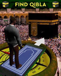 83K views · 840K reactions | qibla direction | Qibla Direction, Prayer Times | Facebook