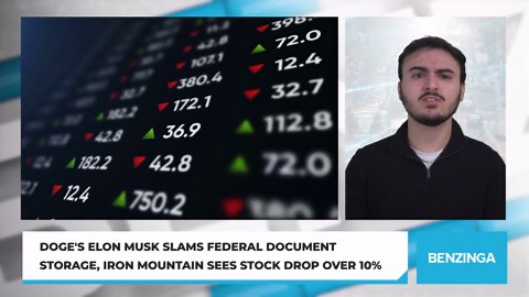 DOGE's Elon Musk Slams Federal Document Storage, Iron Mountain Sees Stock Drop Over 10%