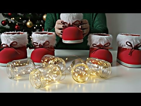 DIY CHRISTMAS DECORATION EVERYONE WHO SAW SANTA CLAUS SHOES THOUGHT IT WAS READY 🎊