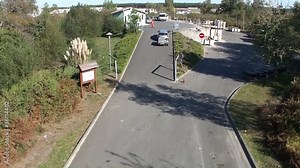 véhicule entrant à la déchetterie