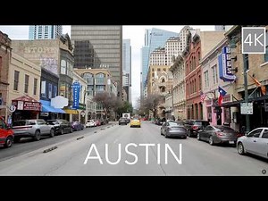 Austin Texas 4K Driving Tour - Live Music Capital of the World City Drive
