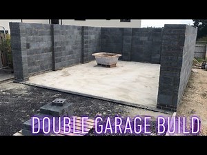 Building double Garage - First Lift In 4Hrs!