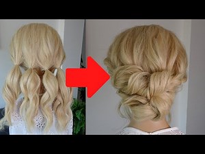 How to do an easy low messy bun updo