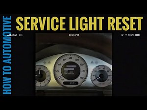 Resetting the Mercedes Service indicator.