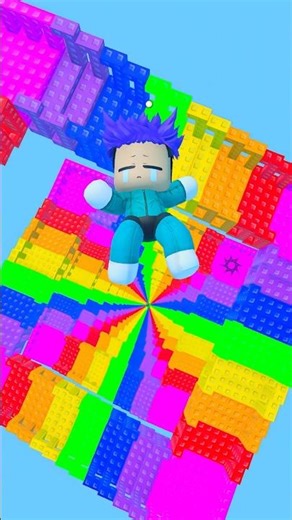 Thanos plays Infinite Rainbow Stairs Roblox 😮 🌈 #roblox #shorts