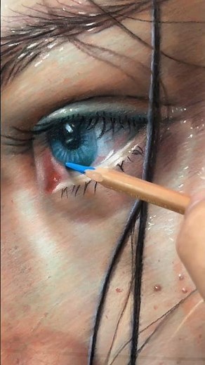 Hyper realistic drawing with colour pencil #pencilcolor #drawing