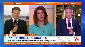 'Tinnie Terrorists' extradited from Cairns, due to face court in Melbourne over attempt to join Islamic State. Background info: http://yhoo.it/1TkyBlo #7News | 7NEWS Brisbane
