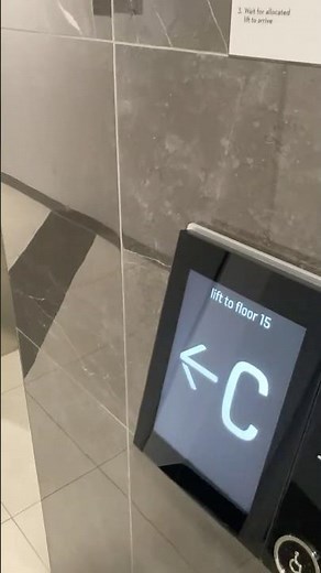 #Kone Touch-Screen Destination Despatch - Using Call Station (Regular) - #Elevator #shorts
