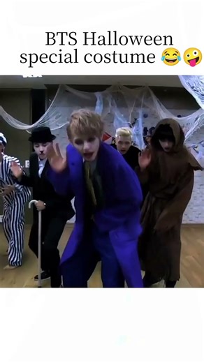 BTS Halloween special costume 😂🤪 #bts #kookie #btsvlog #btsarmy #jungkook #bts_official_bighit