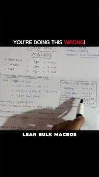 Lean Bulk | Macros | Dietplan