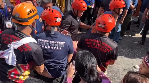 𝐄𝐌𝐄𝐑𝐆𝐄𝐍𝐂𝐘 𝐑𝐄𝐒𝐏𝐎𝐍𝐒𝐄 𝐓𝐄𝐀𝐌𝐒 (𝐄𝐑𝐓𝐬) 𝐐𝐔𝐈𝐂𝐊𝐋𝐘 𝐑𝐄𝐒𝐏𝐎𝐍𝐃𝐄𝐃 𝐓𝐎 𝐓𝐇𝐄 𝐈𝐍𝐂𝐈𝐃𝐄𝐍𝐓𝐒 𝐈𝐍 𝐓𝐑𝐀𝐒𝐋𝐀𝐂𝐈𝐎𝐍 𝟐𝟎𝟐𝟔 Four (4) Emergency Response Teams (ERTs) of the Rosario Pasig Fire Volunteer, Ugong Convert Fire & Rescue Voluntas Brigade and Triton Fil-Chi Volunteer Fire and Rescue Brigade with strict supervision of officers promptly responded to various medical incidents recorded at Ayala Bridge corner Romualdez St. during the Traslacion ng Poong Nazar