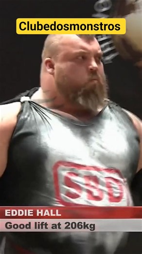 EDDIE HALL OVERHEAD PRESSING 206 KG