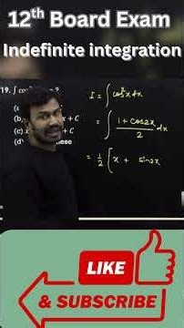 Indefinite integration #maths #calculus #happynewyear2026 #12thexam2026 #mathematics