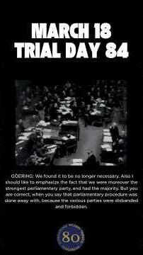 3 18 26 #OTD Nuremberg Day 84
