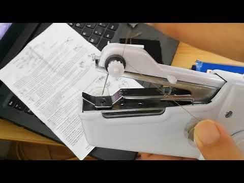Paano gamitin ang PORTABLE and CORDLESS HANDLED SEWING MACHINE || How to use