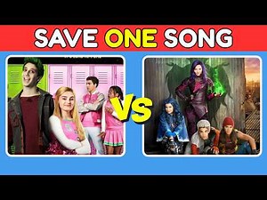 SAVE ONE SONG: ZOMBIES vs Descendants | Disney Music Quiz🎵