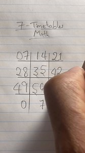 2.8K views | Here is an easier way to learn your 7 timetables math  #maths #education #studentsuccess | Professor_1o1 | Facebook