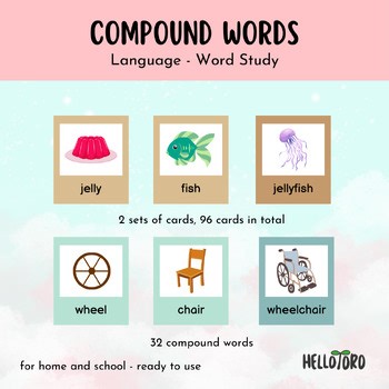 Compound Words matching cards