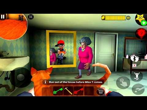 Scary Teacher 3D: Mirror Reflection ONLY! The Invisible Cat Heist