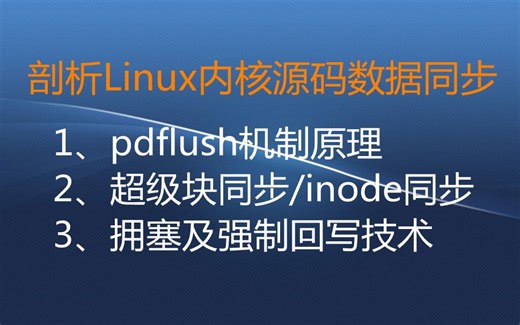 【零声学院】Vico老师说内核：剖析Linux内核源码数据同步