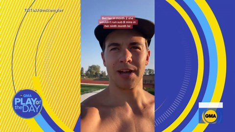 Woman’s incredible sub-6 minute mile at 9 months pregnant