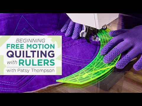 Beginning Free Motion Quilting with Rulers with Patsy Thompson Class Trailer