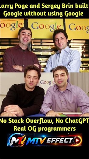 Larry Page and Sergey Brin built Google without using Google