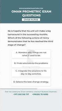 Oman Nurse Exam 2026 | Smart Nursing Questions for Prometric Success