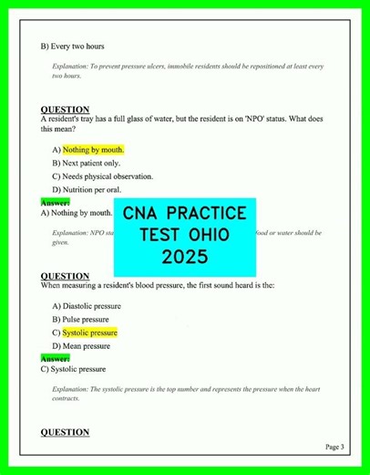 Ohio CNA Practice Test 2026 Pass the STNA Exam First Try with Real Questions