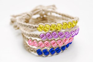 A FUN and EASY hemp craft idea! https://onelittleproject.com/hemp-bracelets/ | One Little Project
