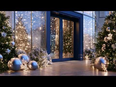 Elegant Christmas Decor 2026 ✨ Stunning Midnight Blue & Silver Entrance Ideas