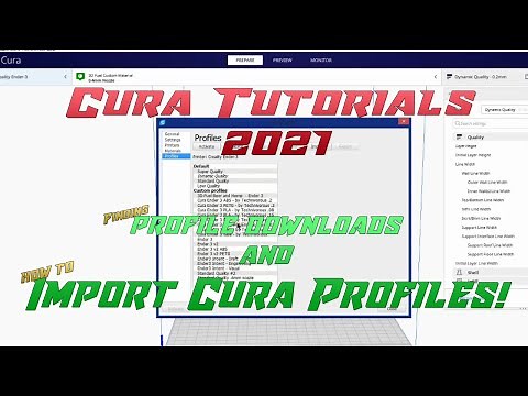 Cura 4.8 Tutorials - How to Import a Profile