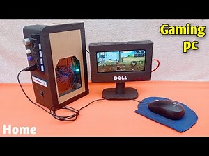 How to make a cardboard computer at home || Homemade computer PC windows || CPU that works mini PC