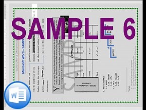 Microsoft Word Tutorial - Sample 6
