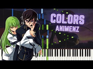 [Animenz] Code Geass OP - Colors - Piano Tutorial || Synthesia