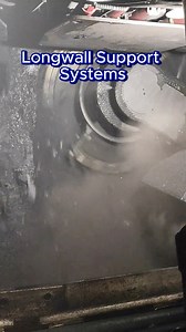 Hydraulic roof support operating in sequence. Part of modern underground mining technology. #mining #miningtechnology #hydraulicsupport #smartmining #industrialtech | TH01