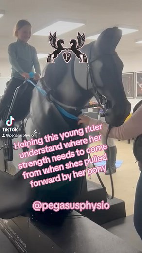 Stopping this young rider being pulled out of the saddle in future! Working on stability and balance and showing how different positions affect them happens An important thing young riders (or maybe more their parents!) want to work on is not being pulled forward out of the saddle by their pony. Now i’m not teaching them to pull in the horses mouth - its not about that. Its about sitting in the upright position with elbows in at side so when the ponies head starts to pull down they can resist ag