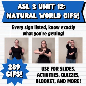 ASL 3 Unit 2: Animals & Food GIFs! | 289 GIFs for ASL Instruction
