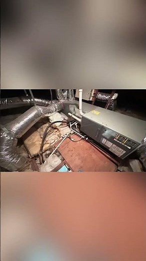 Finishing air handler installation in the attic